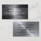 Professionele industriële metallische professionel visitekaartje (Voorkant / Achterkant)