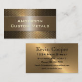 Professionele industriële metallische professionel visitekaartje (Voorkant / Achterkant)
