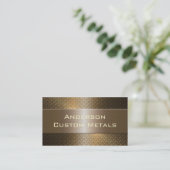 Professionele industriële metallische professionel visitekaartje (Staand voorkant)