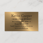 Professionele industriële metallische professionel visitekaartje (Achterkant)