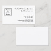 Professionele informatiediensten voor artsen visitekaartje (Voorkant / Achterkant)