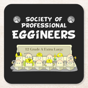 Professionele ingenieurs kartonnen onderzetters