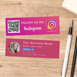 Professionele Instagram foto Volg me QR code Min Mini Visitekaartje