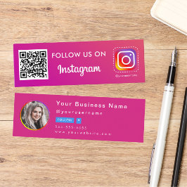 Professionele Instagram foto Volg me QR code Min Mini Visitekaartje