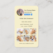 Professionele Instagram foto volg me QR code Visitekaartje (Achterkant)