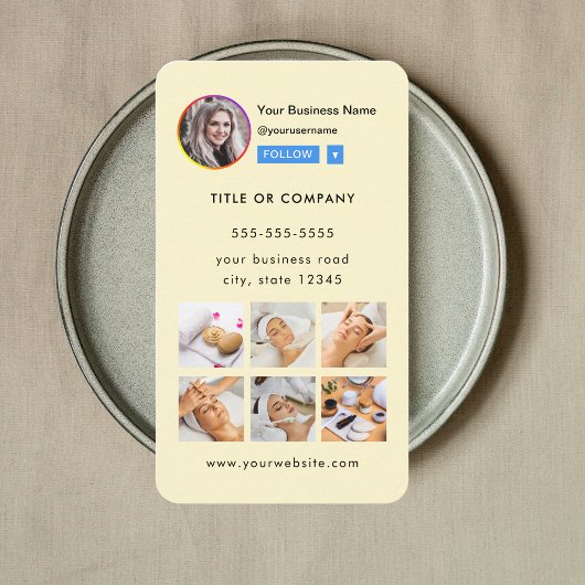 Professionele Instagram foto volg me QR code Visitekaartje