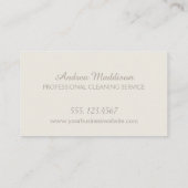 Professionele interieurbezorging van huishoudappar visitekaartje (Achterkant)