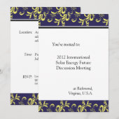 professionele, internationale, bedrijfsvergadering kaart (Voorkant / Achterkant)