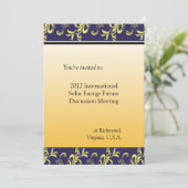 professionele, internationale, bedrijfsvergadering kaart (Staand voorkant)