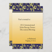 professionele, internationale, bedrijfsvergadering kaart (Voorkant / Achterkant)