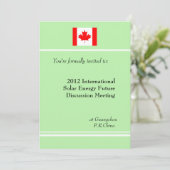 Professionele, internationale zakelijke vergaderin kaart (Staand voorkant)