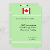 Professionele, internationale zakelijke vergaderin kaart (Voorkant / Achterkant)