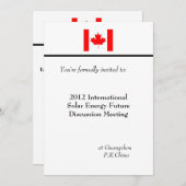 Professionele, internationale zakelijke vergaderin kaart (Voorkant / Achterkant)