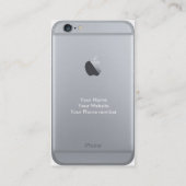 Professionele  iPhone 6-Visitekaartje Visitekaartje (Achterkant)