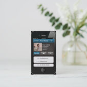 Professionele  iPhone-kaart Visitekaartje (Staand voorkant)