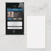 Professionele  iPhone-kaart Visitekaartje (Voorkant / Achterkant)