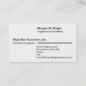 Professionele iriserende parelafwerking, ZSSG Visitekaartje (Voorkant)