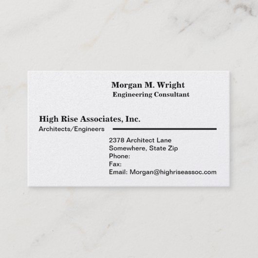 Professionele iriserende parelafwerking, ZSSG Visitekaartje (Voorkant)