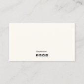 Professionele Ivory White Foto Visitekaartje toevo (Achterkant)