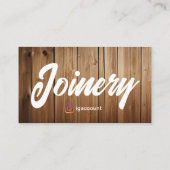 Professionele Joinery Sjablonen QR-code Visitekaartje (Achterkant)