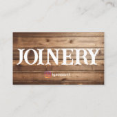 Professionele Joinery Sjablonen Visitekaartje (Achterkant)
