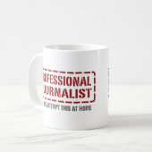 Professionele journalist koffiemok (Voorkant links)