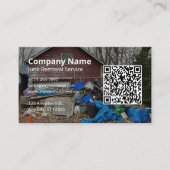 Professionele Junk Removal Hauling Service Logo Visitekaartje (Voorkant)
