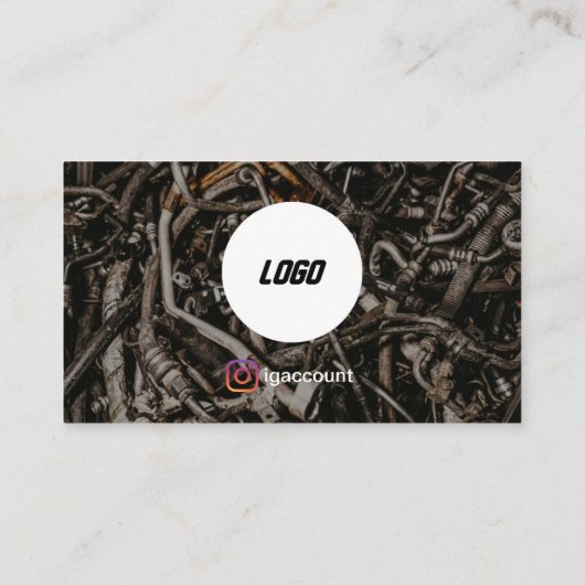 Professionele Junk Removal Service Visitekaartje (Achterkant)