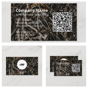 Professionele Junk Removal Service Visitekaartje