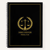 Professionele Juridische Diensten Advocate Zwart & Notitieboek (Voorkant)