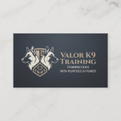 Professionele K9 Training - Belgische Malinois Visitekaartje (Voorkant)