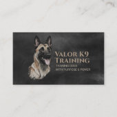 Professionele K9 Training - Belgische Malinois Visitekaartje (Voorkant)