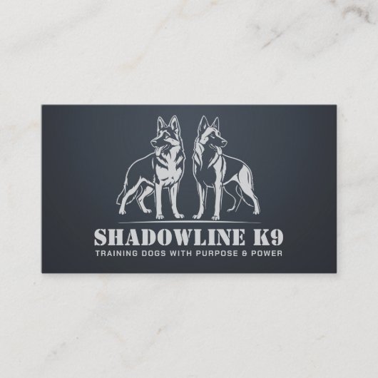 Professionele K9 training Visitekaartje (Voorkant)