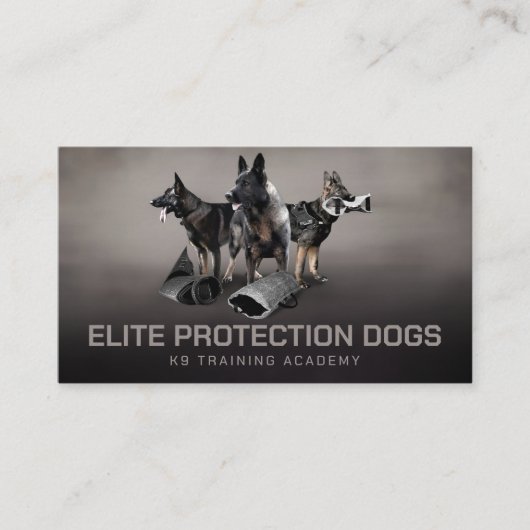 Professionele K9 training Visitekaartje (Voorkant)