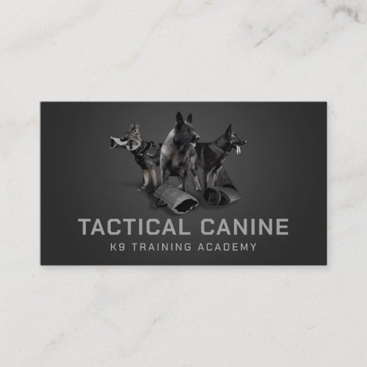 Professionele K9 training Visitekaartje (Voorkant)