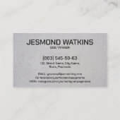 Professionele K9 training Visitekaartje (Achterkant)