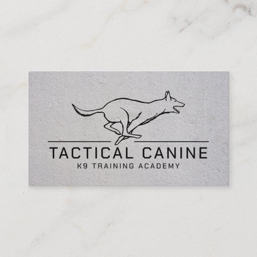 Professionele K9 training Visitekaartje (Voorkant)