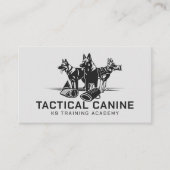 Professionele K9 training Visitekaartje (Voorkant)
