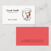 Professionele Kaas-voedselcatering Visitekaartje (Voorkant / Achterkant)