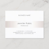Professionele kalligrafie Elegant Modern Minimalis Visitekaartje (Achterkant)