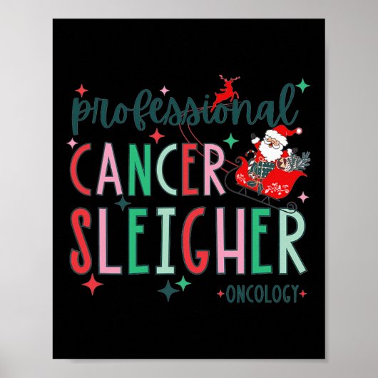 Professionele Kanker Sleigher Oncologie Verpleegku Poster (Voorkant)