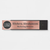 Professionele Kantoor Deurborden Roos Gold Deurbordje (Voorkant)