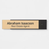 Professionele Kantoor Moderne Bord voor de naam va Deurbordje (Voorkant)