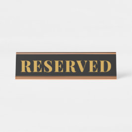 Professionele Kantoor RESERVED Desk Naam Bord Bureau Naambordje