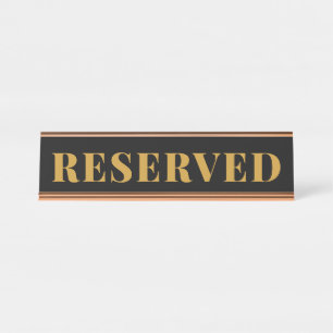 Professionele Kantoor RESERVED Desk Naam Bord Bureau Naambordje