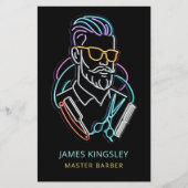 Professionele Kapper Kapsel Scheer Verzorging Stij Flyer (Voorkant)