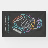 Professionele Kapper Kapsel Scheer Verzorging Stij Spandoek (Horizontaal)