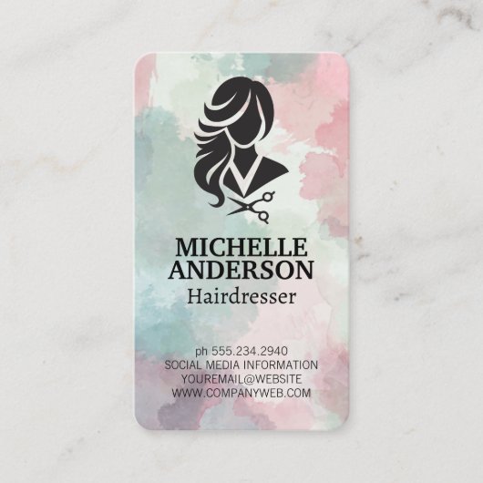 Professionele Kapper | Schoonheidssalon Visitekaartje (Voorkant)