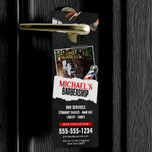 Professionele kapper winkel paal kapper scheren deurhanger