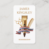 Professionele Kapperszaak Kappersbeurt Kapper Wit Visitekaartje (Voorkant)